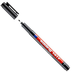 Afbeelding van Edding 141F OHP marker | zwart | ronde punt | 0,6 mm