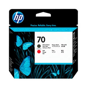 Afbeelding van HP C9409A nr. 70 printkop mat zwart / rood (origineel)