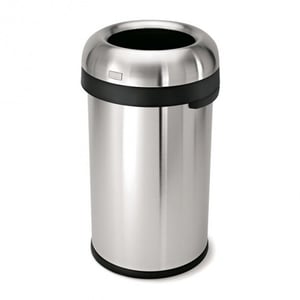 Afbeelding van Simplehuman open afvalbak | Code X | zilver | 80 liter