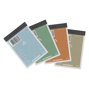 Afbeelding van Aurora schrijfblok | A7 | gelinieerd | 60 gr. | 100 vel | 10 stuks