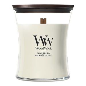 Afbeelding van Woodwick Medium Hourglass geurkaars | Solar Orchid | 275 gram