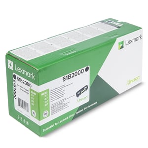 Afbeelding van Lexmark 51B2000 toner cartridge zwart (origineel)
