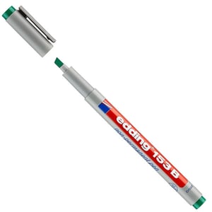 Afbeelding van Edding 153B OHP marker | groen | beitelvormige punt | 1-3 mm