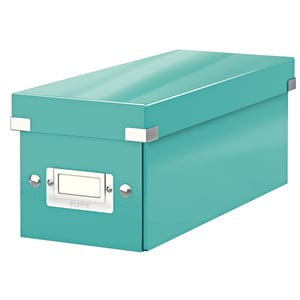Afbeelding van Leitz 6041 WOW CD-box | PP gelamineerd hardboard | ijsblauw