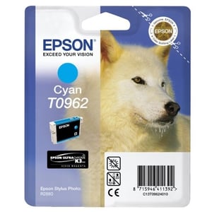 Afbeelding van Epson T0962 inktcartridge cyaan (origineel)