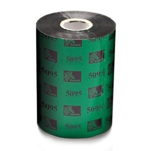 Afbeelding van Zebra 5095 / 05095BK22045 hars ribbon zwart 220mm x 450m 6 stuks (origineel)