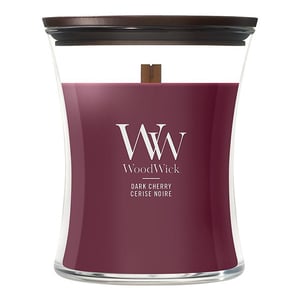 Afbeelding van Woodwick Medium Hourglass geurkaars | Dark Cherry | 275 gram