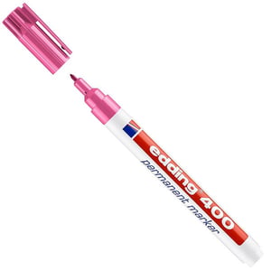Afbeelding van Edding 400 permanent marker | roze | ronde punt | 1 mm