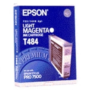 Afbeelding van Epson T484 inktcartridge licht magenta (origineel)