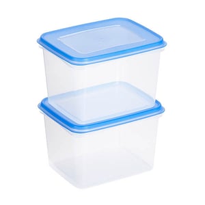 Afbeelding van Sunware Club Cuisine diepvriesdozen | transparant/blauw | 1,9 liter | 2 stuks