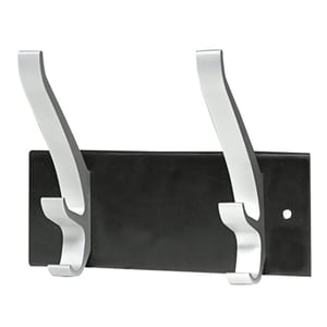 Afbeelding van Unilux 100340804 Cypres kapstophaken | zwart & metaal | tot 50 kg | 2 stuks
