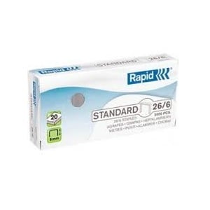 Afbeelding van Rapid 24/6 | standaard nietjes | gegalvaniseerd | 1000 stuks