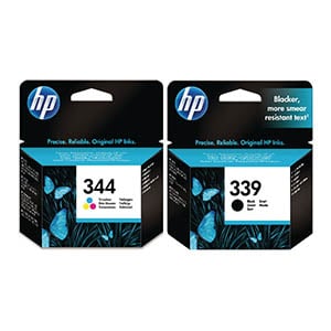 Afbeelding van HP bundel 344(tricolor) + 339(black)