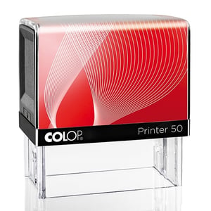 Afbeelding van Colop printer 50 tekststempel personaliseerbaar | zwart