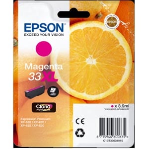 Afbeelding van Epson T3363 nr. 33XL inktcartridge magenta hoge capaciteit (origineel)