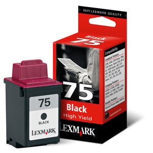 Afbeelding van Lexmark 12A1975 nr. 75 inktcartridge zwart hoge capaciteit (origineel)