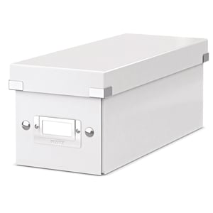 Afbeelding van Leitz 6041 WOW CD opberg box | PP gelamineerd hardboard | wit