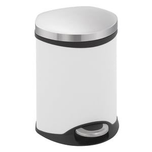 Afbeelding van EKO Shell Bin pedaalemmer | wit | 6 liter
