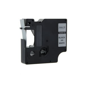 Afbeelding van DYMO S0720530 / 45013 tape zwart op wit 12mm (huismerk)