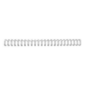 Afbeelding van GBC 4400696 metalen draadrug | A4 | metaal | zilver | tot 70 vel | 25 stuks