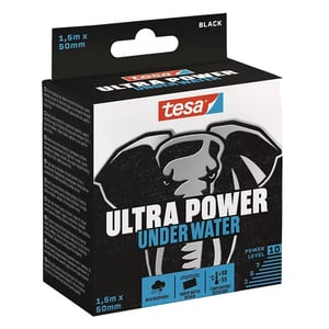 Afbeelding van Tesa Ultra Power Under Water reparatietape | zwart | 50 mm x 1,5 m