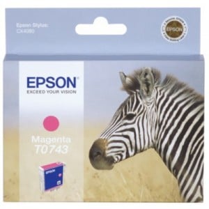 Afbeelding van Epson T0743 inktcartridge magenta (origineel)