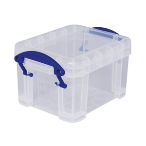 Afbeelding van Really Useful Box opbergdoos | polypropyleen | transparant | 0,14 liter