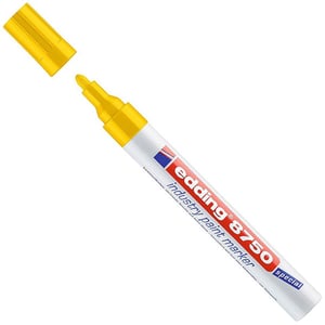 Afbeelding van Edding 8750 industriële paint marker | geel | ronde punt | 2-4 mm