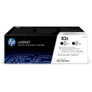 Afbeelding van HP 83X (CF283XD) toner cartridge zwart hoge capaciteit 2 stuks (origineel)