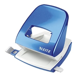 Afbeelding van Leitz 5008 NeXXt WOW perforator | metaal | blauw metallic | tot 30 vel | 2-gaats