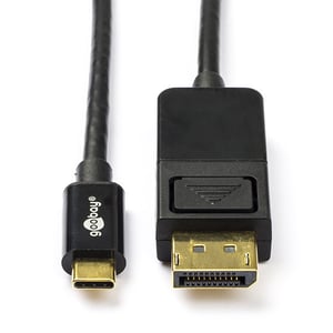 Afbeelding van Goobay USB-C naar DisplayPort kabel | zwart | 1,2 meter