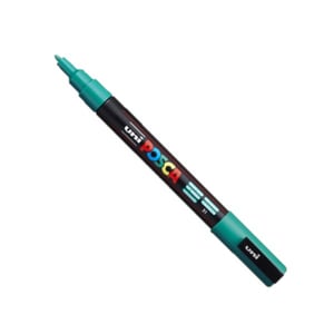 Afbeelding van POSCA PC-3M verfmarker | emeraldgroen | ronde punt | 0,9 - 1,3 mm
