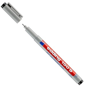 Afbeelding van Edding 150S OHP marker | zwart | ronde punt | 0,3 mm