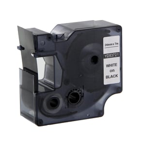 Afbeelding van DYMO S0721010 / 53721 tape wit op zwart 24mm (huismerk)