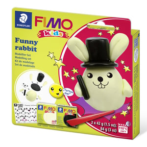 Afbeelding van Fimo 8035 20 funny rabbit | kids set | boetseerklei | 84 gram