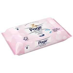 Afbeelding van Page vochtig toiletpapier | Sensitive | 42 doekjes