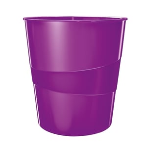 Afbeelding van Leitz 5278 WOW papiermand | polystyreen | paars metallic | 15 liter