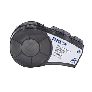 Afbeelding van Brady M21-18-499 tape nylonweefsel zwart op wit 25,40 mm x 19,05 mm (origineel)