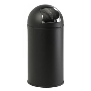 Afbeelding van EKO Push afvalbak | mat zwart | 40 liter