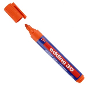 Afbeelding van Edding 30 brilliant paper marker | oranje | ronde punt | 1,5-3 mm