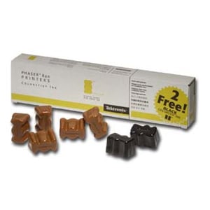 Afbeelding van Xerox 016160700 colorstix geel 5 stuks / colorstix zwart 2 stuks (origineel)