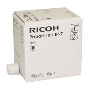 Afbeelding van Ricoh type JP7 inktcartridge zwart 5 stuks (origineel)