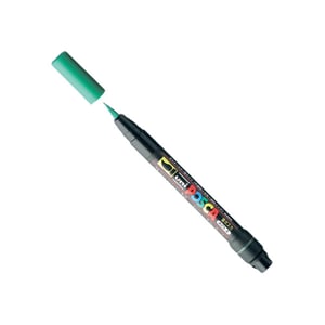 Afbeelding van POSCA brush PCF-350 verfmarker | groen | penseel punt | 1 mm