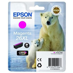Afbeelding van Epson T2633 nr. 26XL inktcartridge magenta hoge capaciteit (origineel)