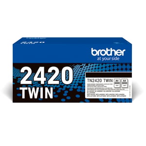 Afbeelding van Brother TN-2420 toner cartridge zwart 2 stuks (origineel)