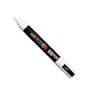 Afbeelding van POSCA PC-3M verfmarker | wit | ronde punt | 0,9 - 1,3 mm