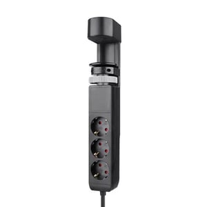Afbeelding van Neomounts bureau stekkerdoos | 3 stopcontacten 3 USB-poorten | zwart | 1.4 meter
