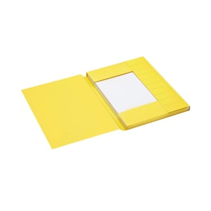 Afbeelding van Jalema 3182106 Secolor 3-klepsmap | A4 | colorkraft karton | geel | 25 stuks