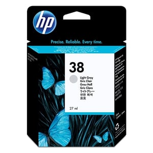 Afbeelding van HP C9414A nr. 38 inktcartridge licht grijs (origineel)