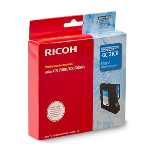 Afbeelding van Ricoh GC-21CH inktcartridge cyaan hoge capaciteit (origineel)